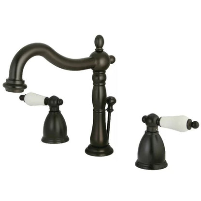 Heritage Widespread Faucet 2-Handle Bathroom Faucet with Drain Assembly