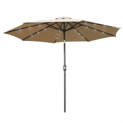 Franzius 8.86' Patio Market Umbrella with Solar Led Lights