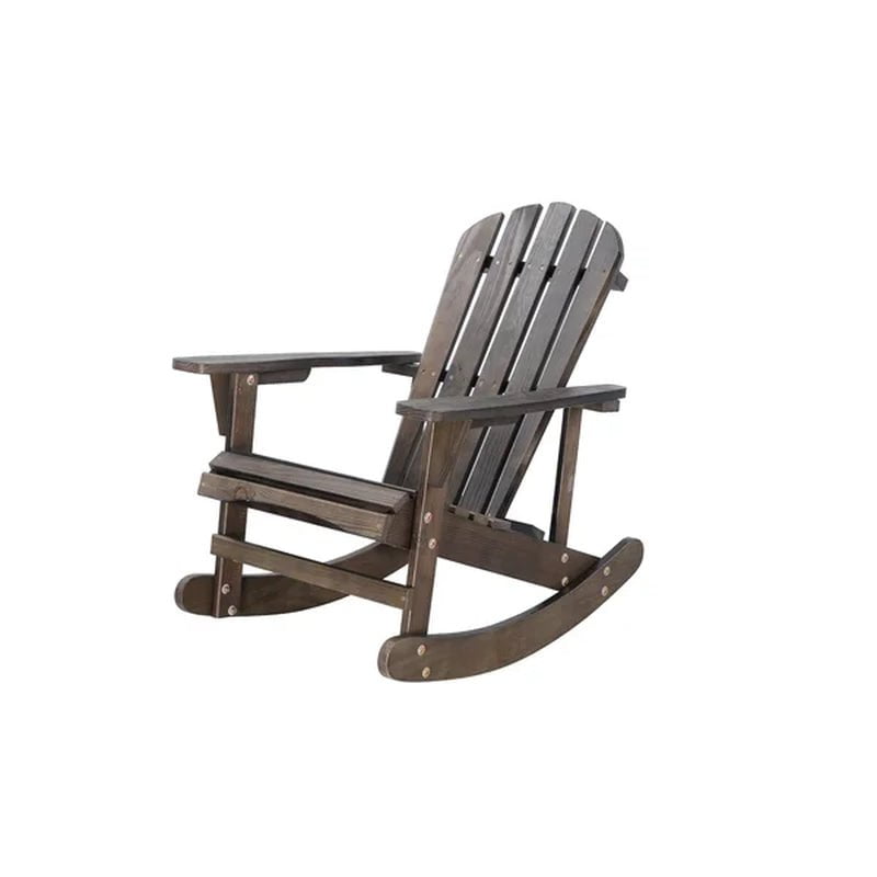Bessy Wood Rocking Adirondack Chair