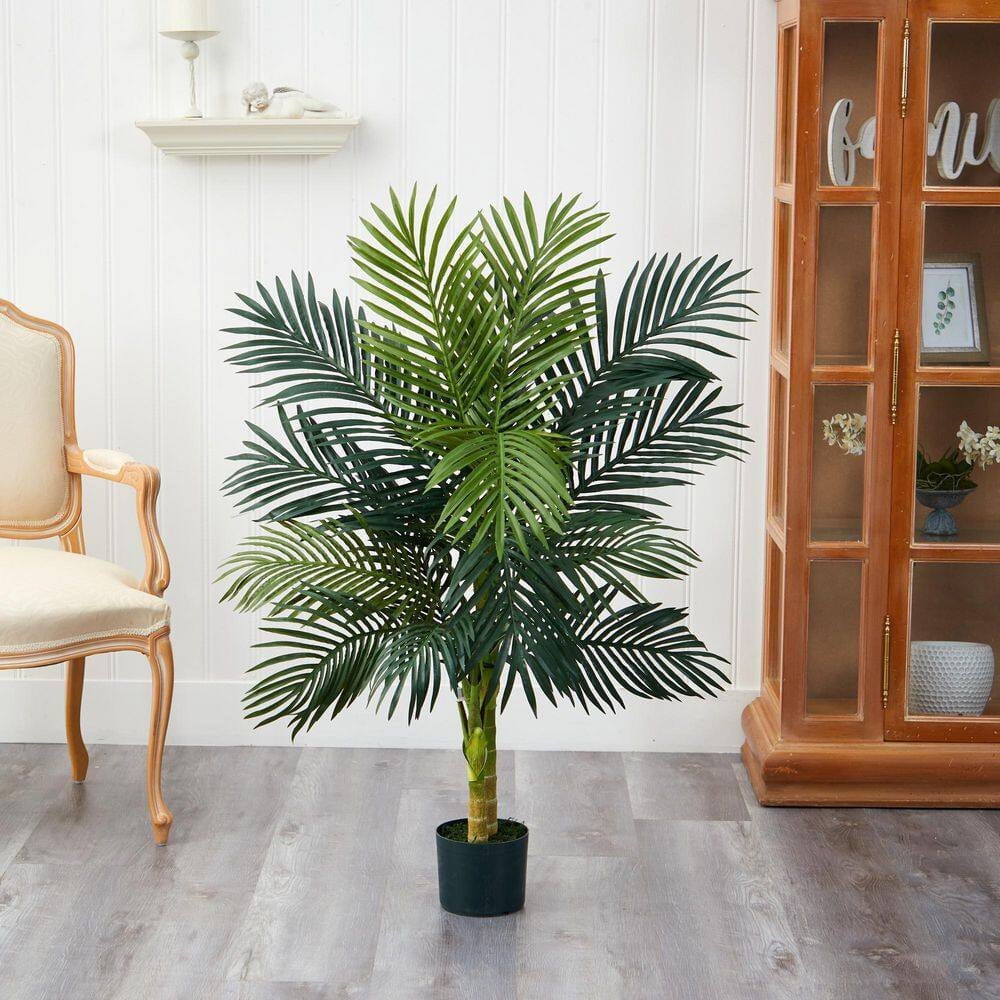 Indoor 4 Ft. Artificial Golden Cane Palm Tree