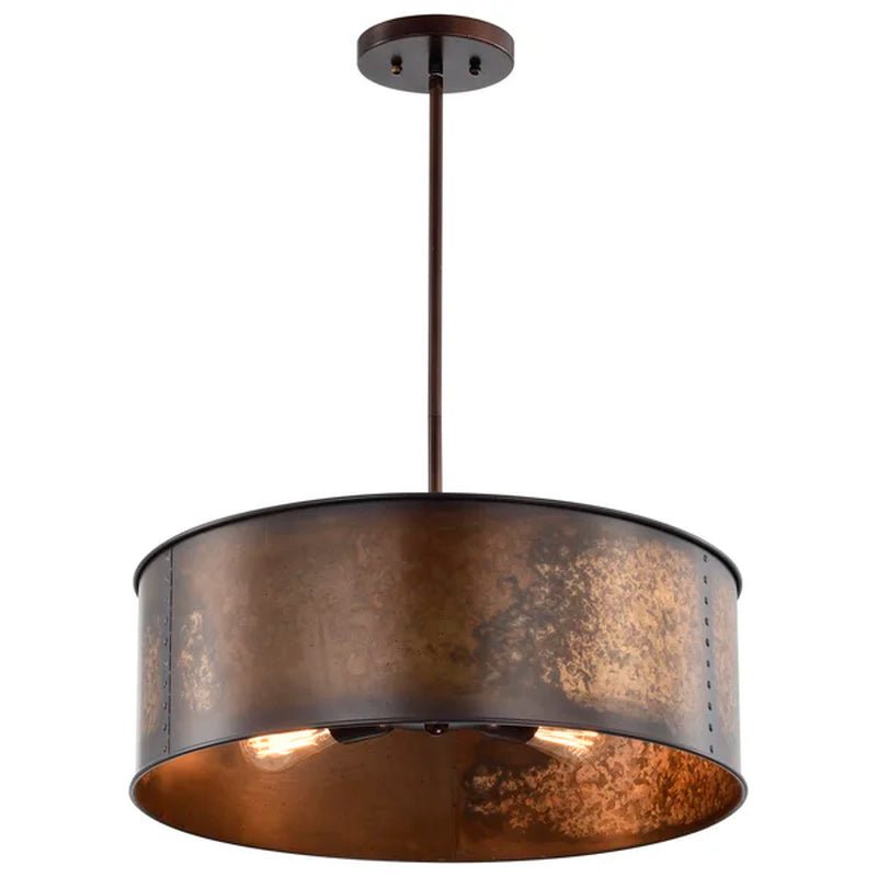 Luyster 4 - Light Dimmable Drum Chandelier