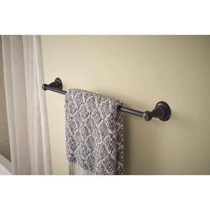 Porter 3-Piece Bath Hardware Set with Towel Ring Toilet Paper Holder and 24 In. Towel Bar in Oil Rubbed Bronze