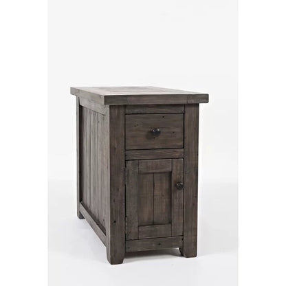 Westhoff 25'' Tall Solid Wood End Table with Storage