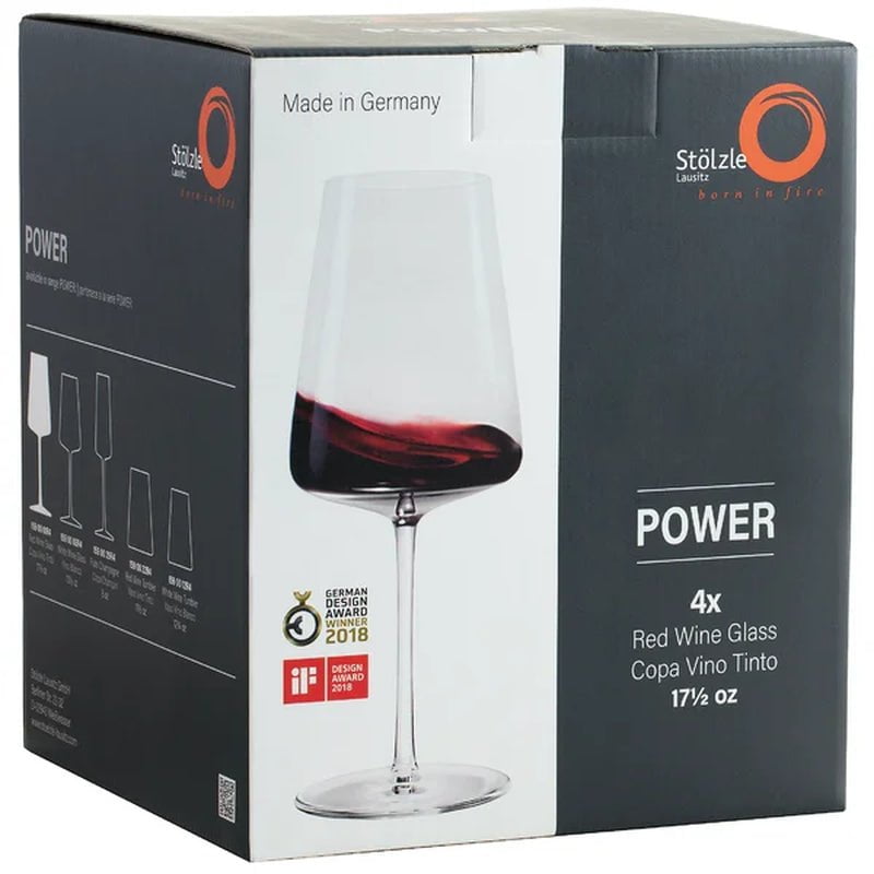 Power 18 Oz. Clear Wine Glass