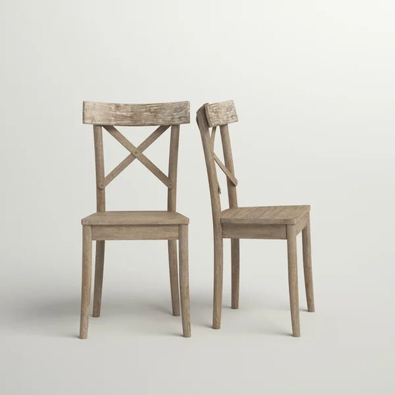 Eugley Cross Back Side Chair in Natural