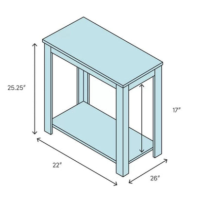 Seija 25.25'' Tall End Table