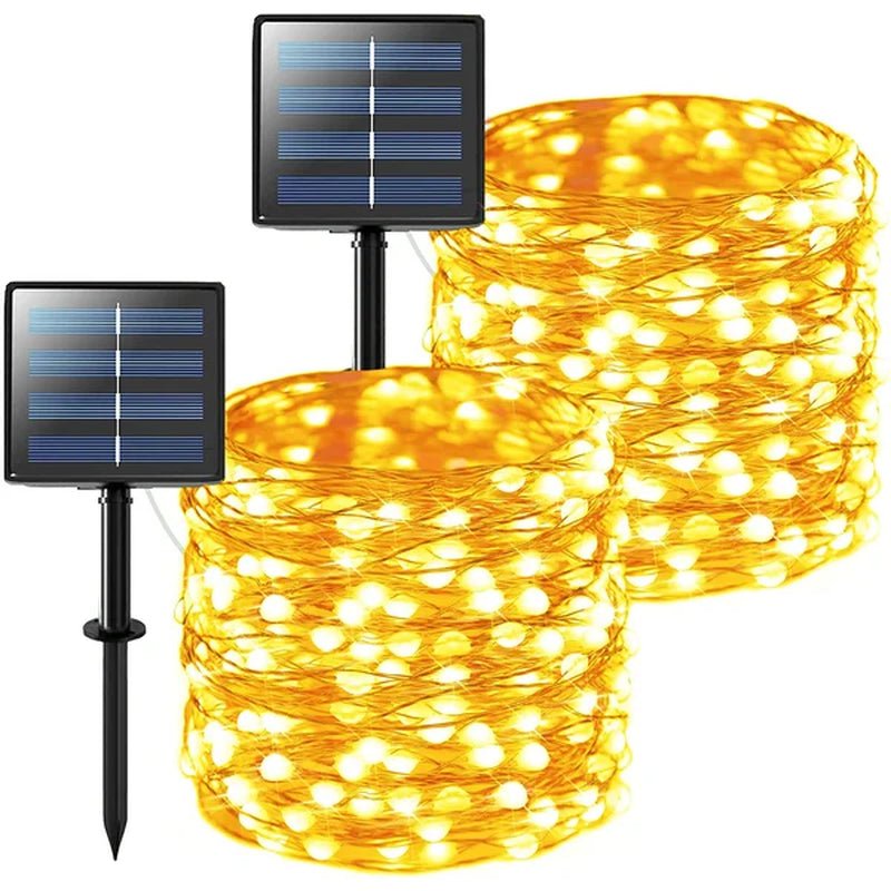 Bik 886.4'' Outdoor LED Solar Powered 200 - Bulb Fairy String Light