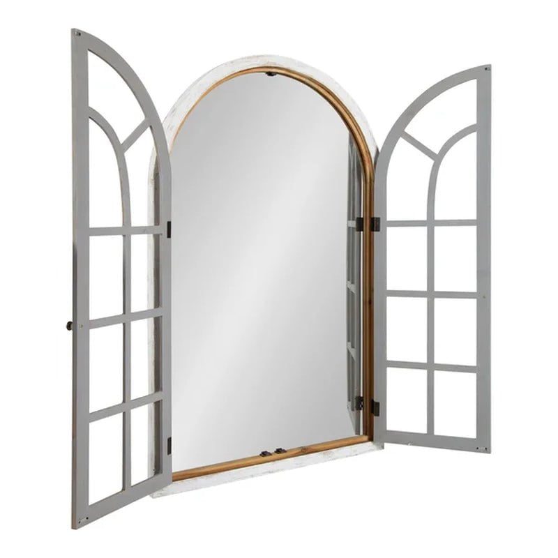 Mcclanahan Arch Solid Wood Wall Mirror