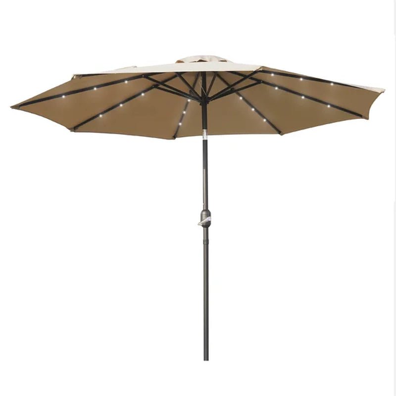 Franzius 8.86' Patio Market Umbrella with Solar Led Lights
