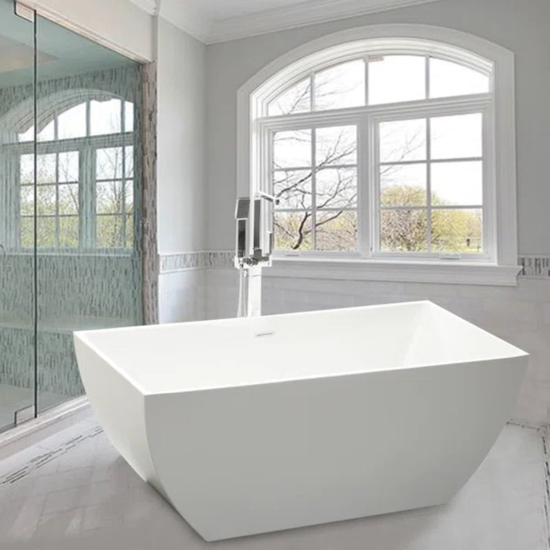 59.1'' X 29.5'' Freestanding Soaking Acrylic Bathtub