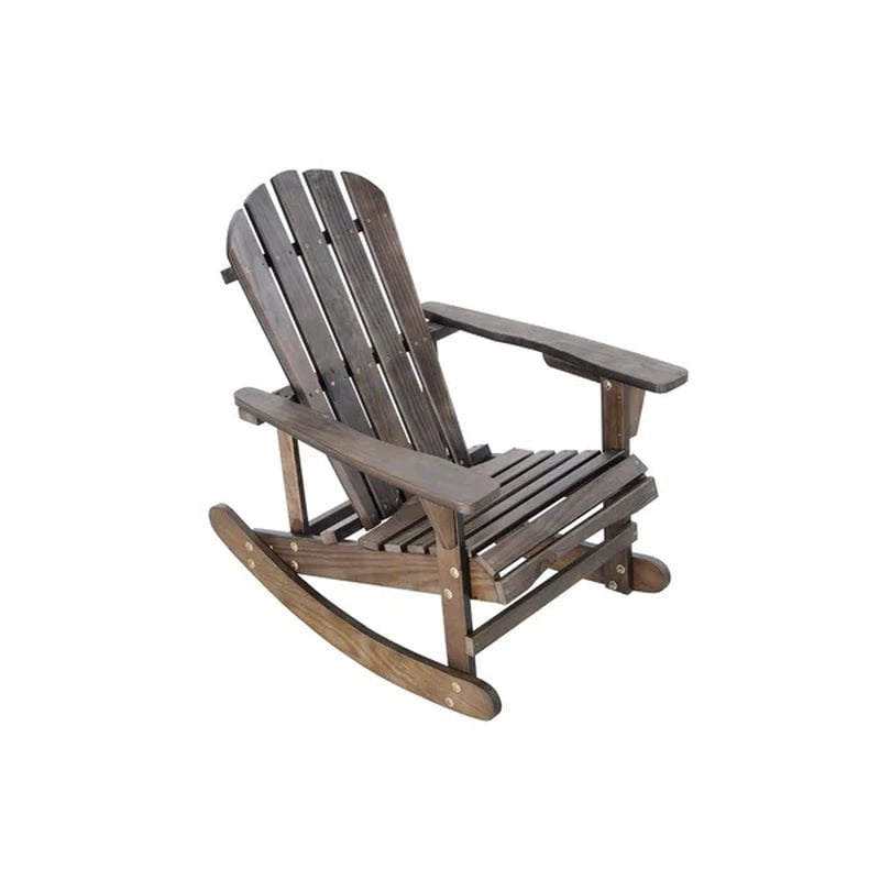 Bessy Wood Rocking Adirondack Chair