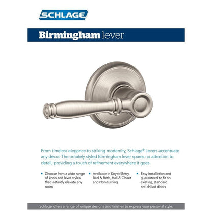 Birmingham Aged Bronze Privacy Bed/Bath Door Handle