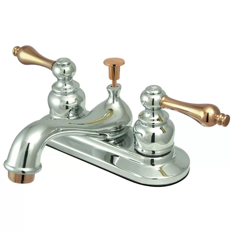 Restoration Centerset Faucet 2-Handle Bathroom Faucet with Drain Assembly