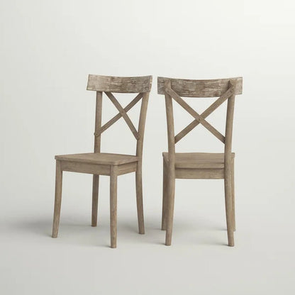 Eugley Cross Back Side Chair in Natural