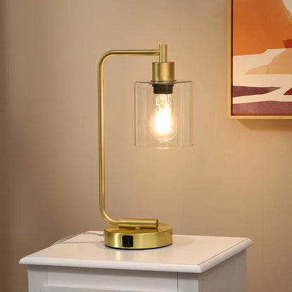 Cloutier Metal USB Table Lamp