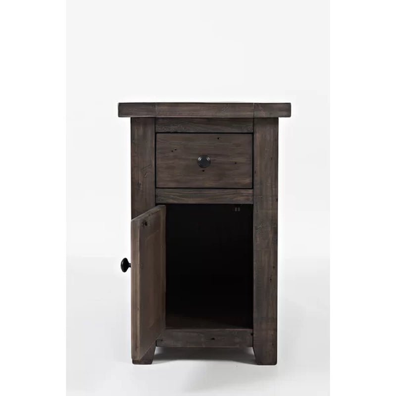 Westhoff 25'' Tall Solid Wood End Table with Storage