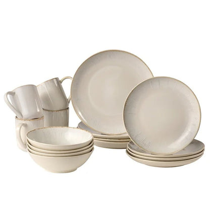 Snediker Stoneware Dinnerware Set - Service for 4