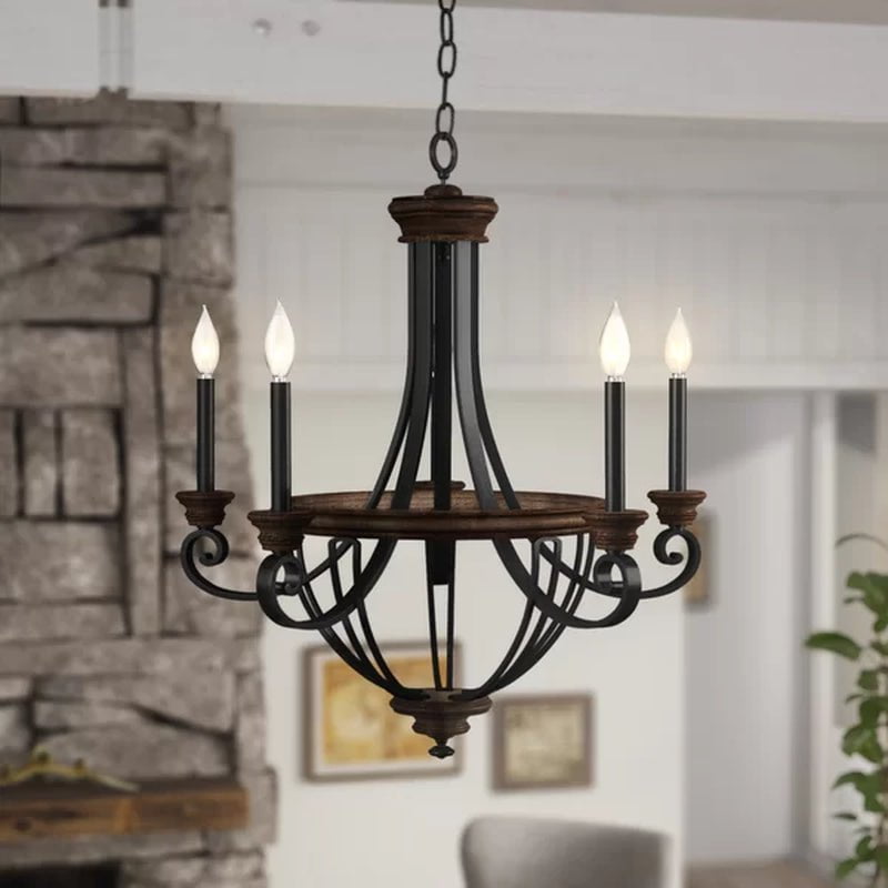 Bloomsburg 5 - Light Dimmable Empire Chandelier