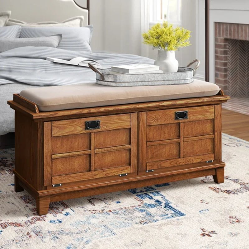 Ferryhill Solid Wood Cabinet Storage Bench