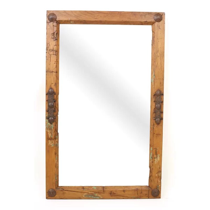 Leija Rectangle Wood Wall Mirror