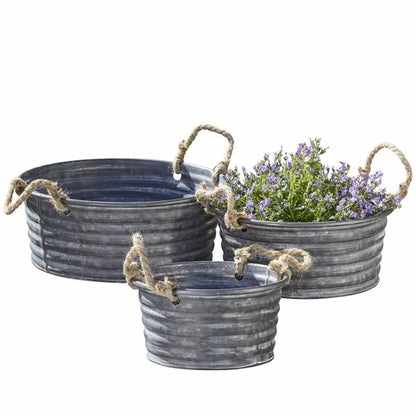 Sorensen 3-Piece Zinc Pot Planter Set