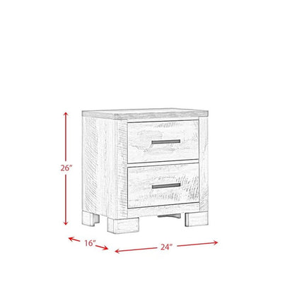 Payne Solid + Manufactured Wood Nightstand