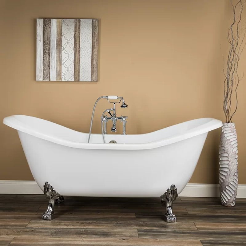 Serenity 72'' X 31'' Freestanding Soaking Acrylic Bathtub