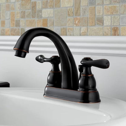 Windemere Centerset Faucet 2-Handle Bathroom Faucet with Drain Assembly