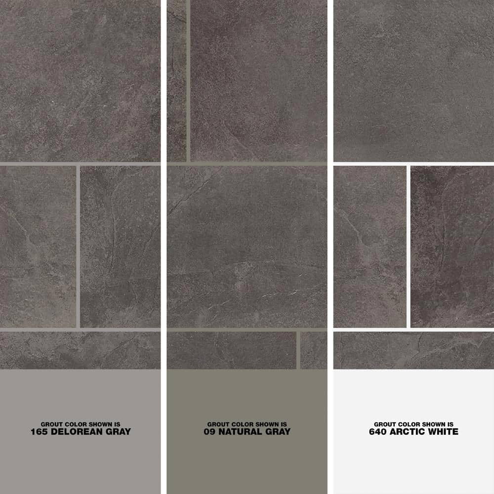 Cascade Ridge 24 In. X 12 In. Slate Ceramic Floor and Wall Tile (15.04 Sq. Ft. / Case)