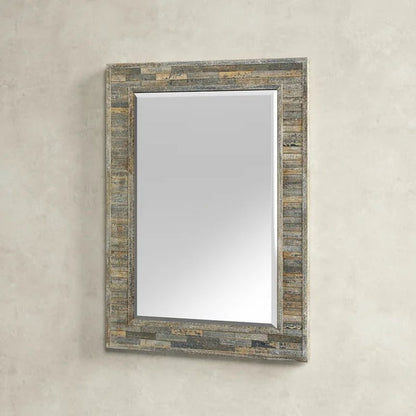 Totman Rectangle Wood Wall Mirror