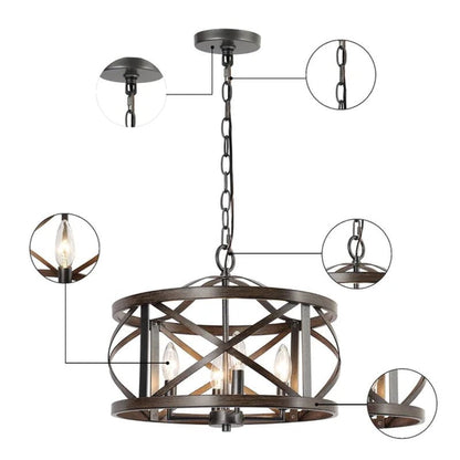 Ifill 4 - Light Dimmable Lantern Chandelier