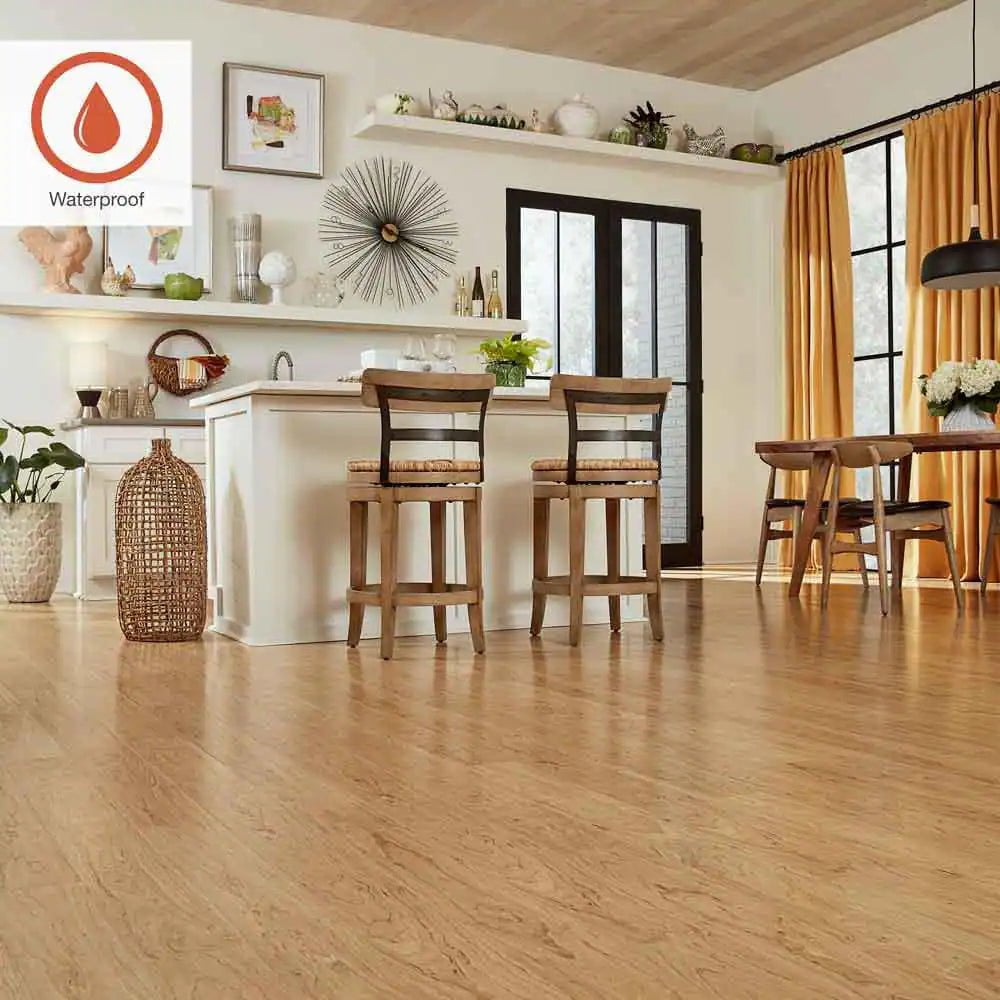 Outlast+ Northern Blonde Maple 12 Mm T X 5.2 In. W Waterproof Laminate Wood Flooring (13.7 Sqft/Case)