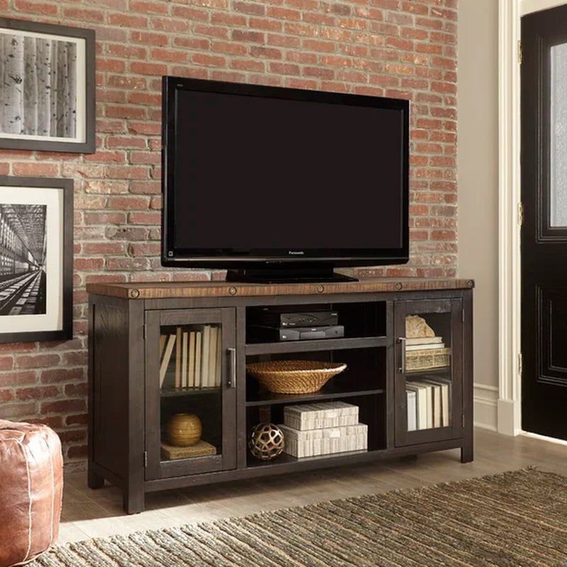 Caberfae 65" Solid Wood TV Stand with Storage