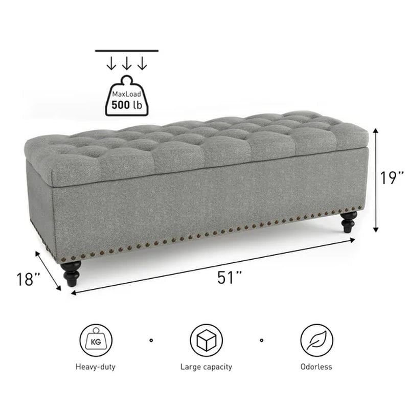 Katz Upholstered Storage Ottoman