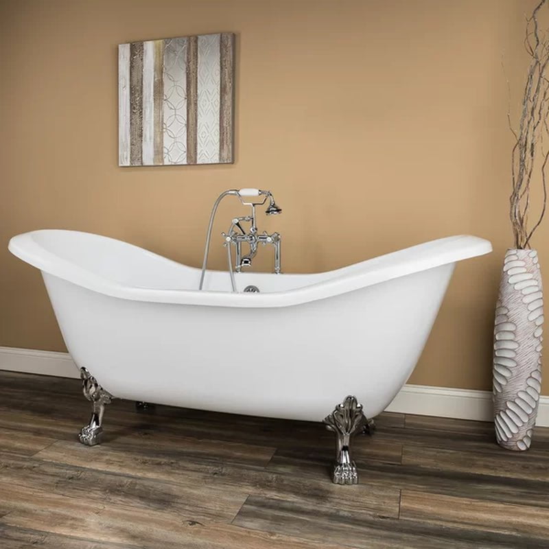 Serenity 72'' X 31'' Freestanding Soaking Acrylic Bathtub