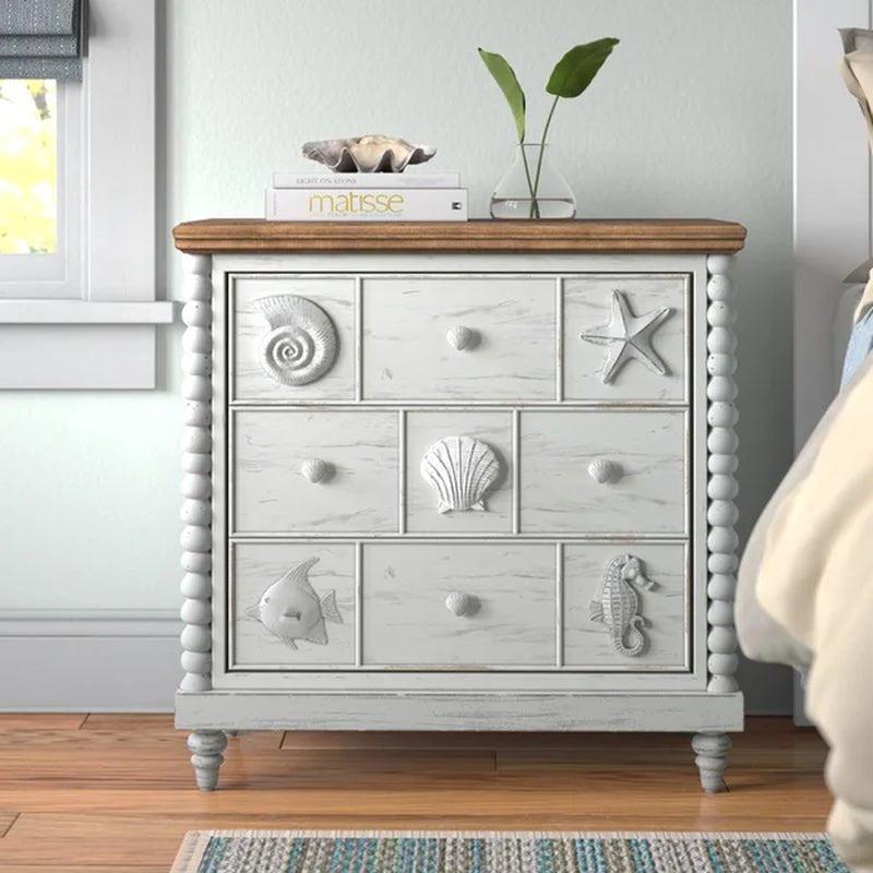 Finsbury Solid + Manufactured Wood Nightstand