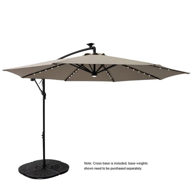 Fritts 120'' Lighted Cantilever Umbrella