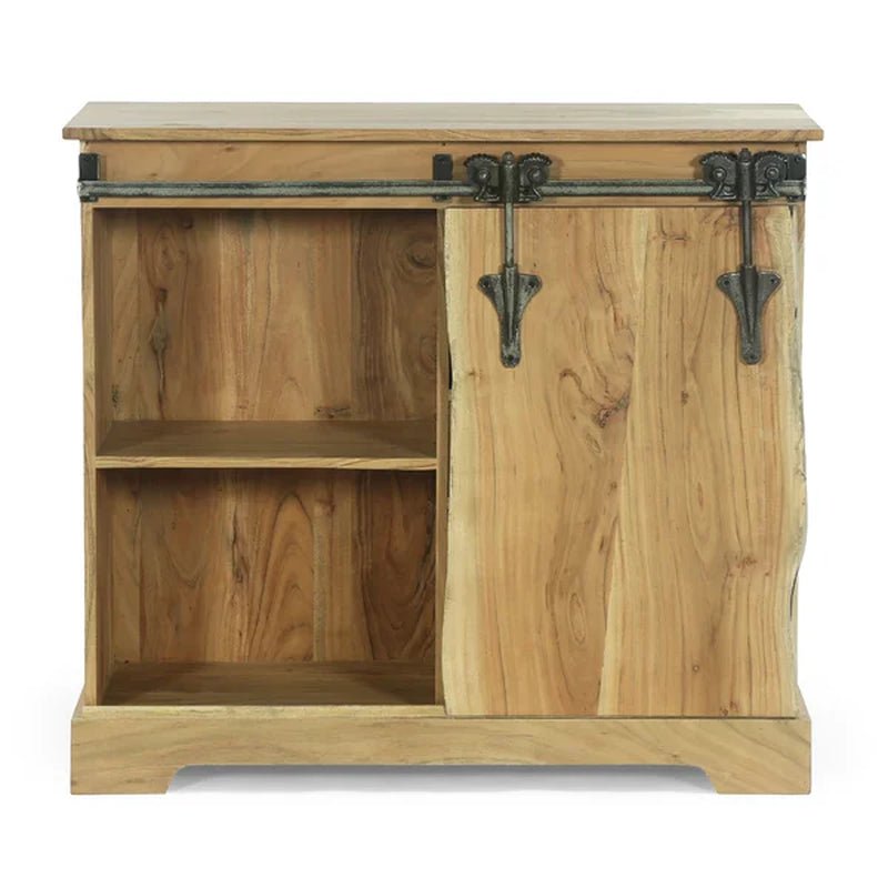 Laymon 35'' Tall Solid Wood 1 - Door Accent Cabinet