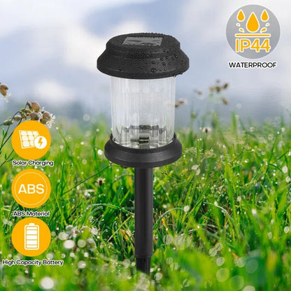 Solar Powered Integrated LED Garden Pathway Light Pack(Set of 6)