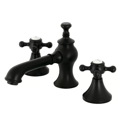 English Country Widespread Faucet 2-Handle Bathroom Faucet with Drain Assembly