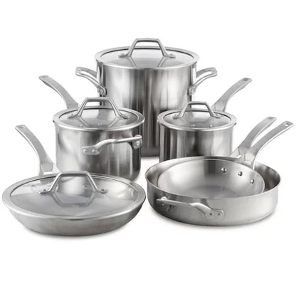 Signature Stainless Steel 10 Piece Cookware Set
