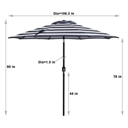 Jaida 108'' Market Umbrella