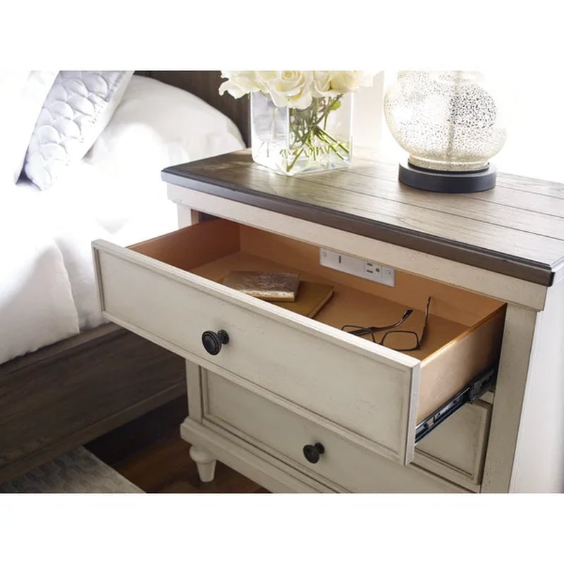 Carol Solid Wood Nightstand