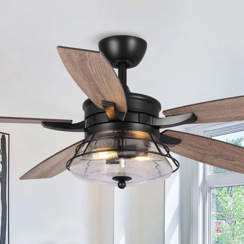 Gaspard 52'' Ceiling Fan with Light Kit