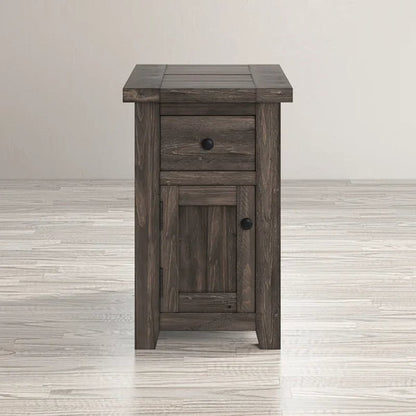 Westhoff 25'' Tall Solid Wood End Table with Storage