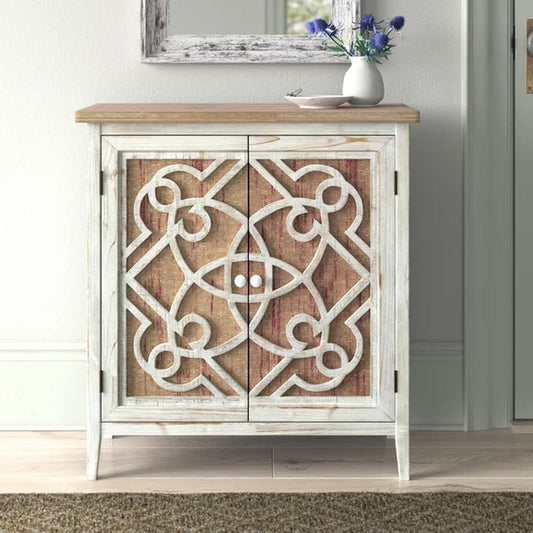 Czarnecki 31'' Tall Solid Wood Accent Cabinet